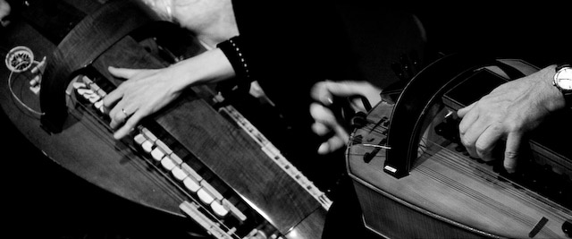 Duo de vielle, concert Brinquebale
